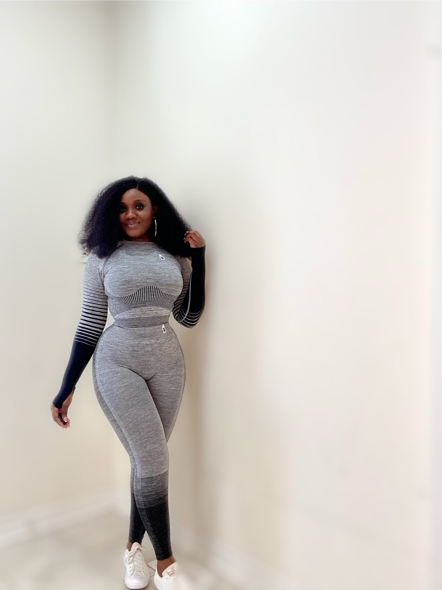 Two tone long sleeve sets