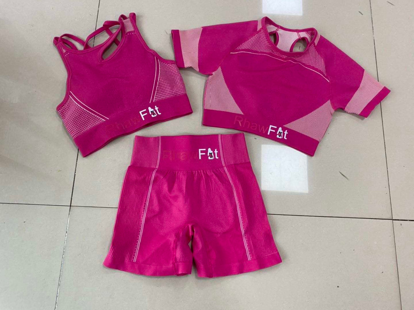 SPANDEX 3PC SETS SHORT