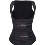 DOUBLE BELT WAIST TRAINER VEST WITH ZIPPER