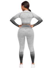 Two tone long  sleeve sets