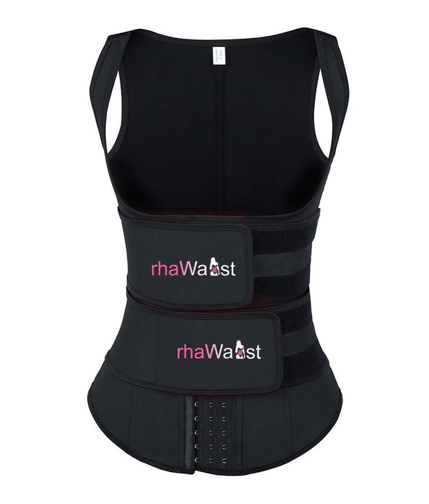 DOUBLE BELT WAIST TRAINER VEST WITH HOOK