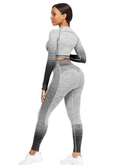 Two tone long  sleeve sets